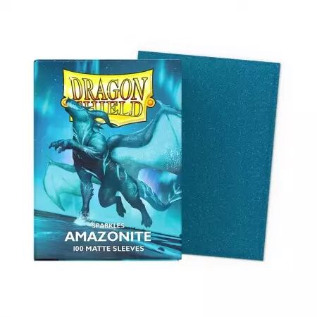 100 Dragon Shield Standard Sleeves : Matte Amazonite