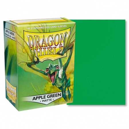100 Dragon Shield Standard sleeves : Matte Apple Green