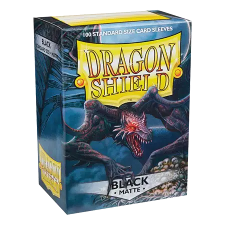 100 Dragon Shield Standard sleeves : Matte Black