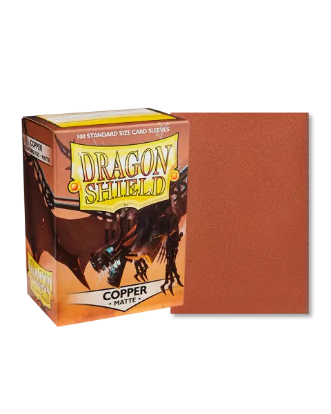 100 Dragon Shield Standard Sleeves : Matte Copper