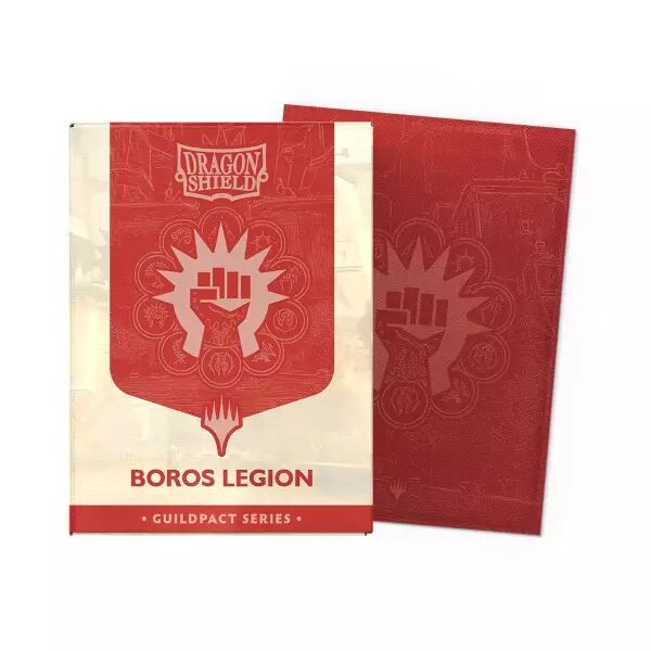 100 Dragon Shield Standard sleeves : Matte Dual Boros Legion - Guildpact Series