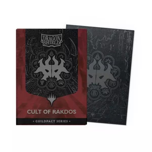 100 Dragon Shield Standard sleeves : Matte Dual Cult of Rakdos - Guildpact Series