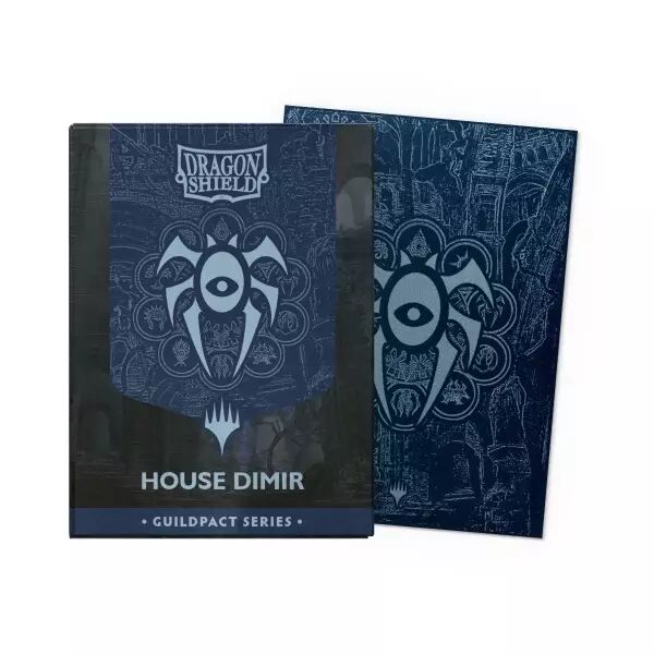 100 Dragon Shield Standard sleeves : Matte Dual House Dimir  - Guildpact Series