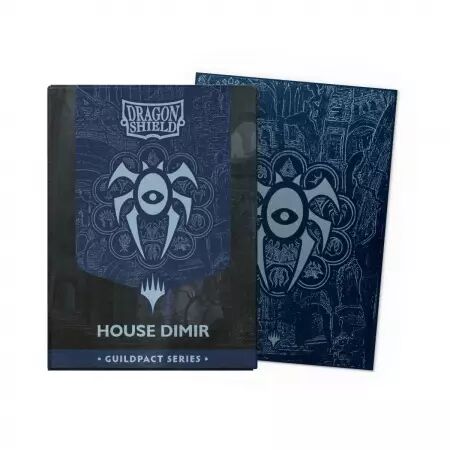 100 Dragon Shield Standard sleeves : Matte Dual House Dimir  - Guildpact Series