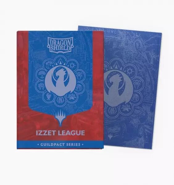 100 Dragon Shield Standard sleeves : Matte Dual Izzet League  - Guildpact Series