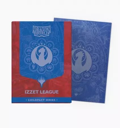 100 Dragon Shield Standard sleeves : Matte Dual Izzet League  - Guildpact Series