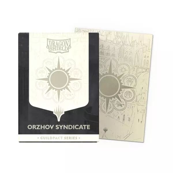 100 Dragon Shield Standard sleeves : Matte Dual Orzhov Syndicate  - Guildpact Series