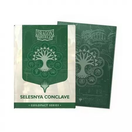 100 Dragon Shield Standard sleeves : Matte Dual Selesnya Conclave  - Guildpact Series