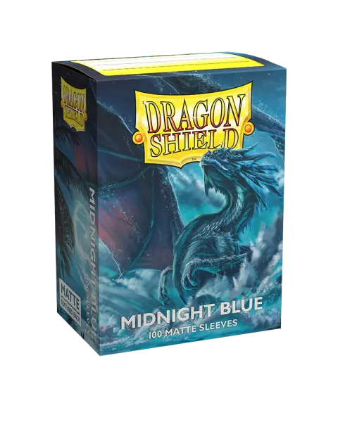 100 Dragon Shield Standard sleeves : Matte Midnight Blue