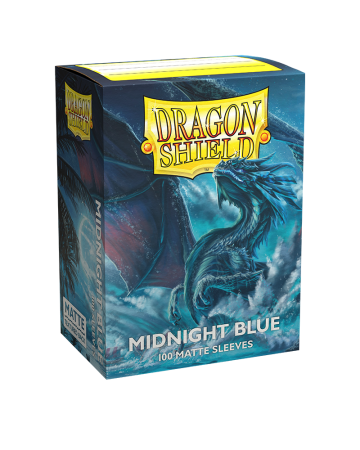 100 Dragon Shield Standard sleeves : Matte Midnight Blue