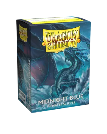 100 Dragon Shield Standard sleeves : Matte Midnight Blue