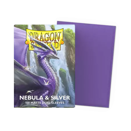 100 Dragon Shield Standard sleeves : Matte Nebula/Silver