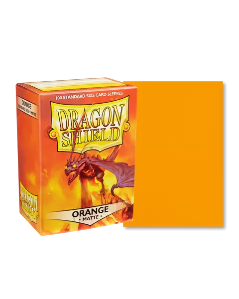 100 Dragon Shield Standard sleeves : Matte Orange