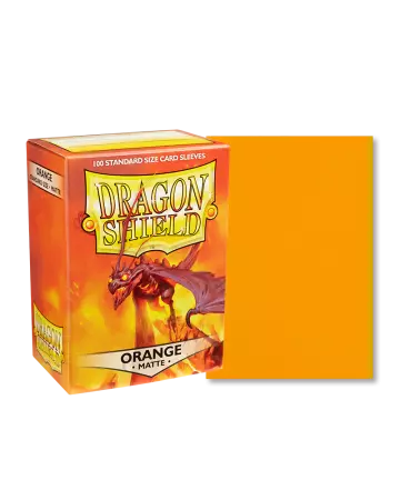 100 Dragon Shield Standard sleeves : Matte Orange