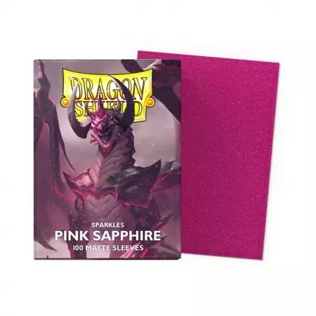 100 Dragon Shield Standard Sleeves : Matte Pink Sapphire