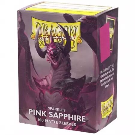 100 Dragon Shield Standard Sleeves : Matte Pink Sapphire