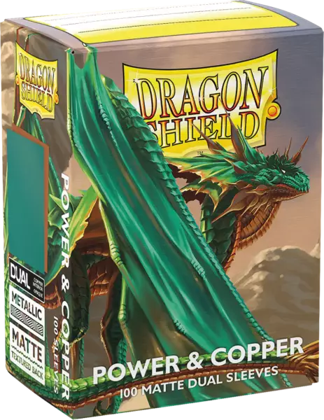 100 Dragon Shield Standard sleeves : Matte Power & Copper