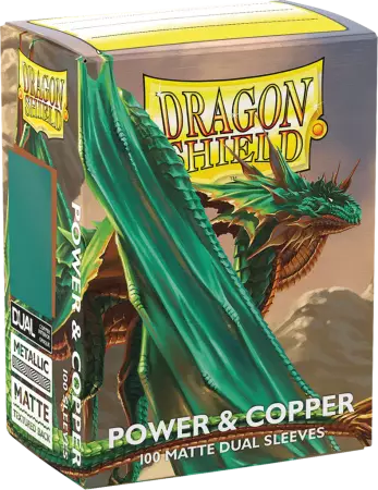 100 Dragon Shield Standard sleeves : Matte Power & Copper