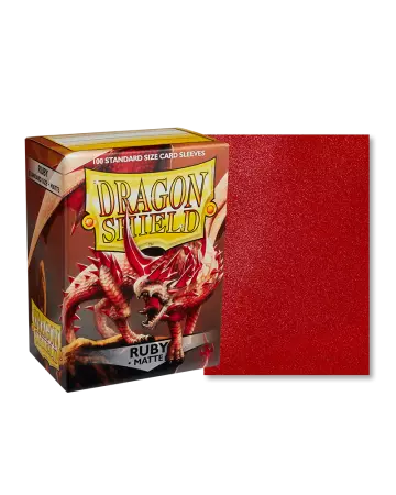 100 Dragon Shield Standard sleeves : Matte Ruby