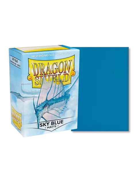 100 Dragon Shield Standard sleeves : Matte Sky Blue