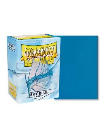 100 Dragon Shield Standard sleeves : Matte Sky Blue