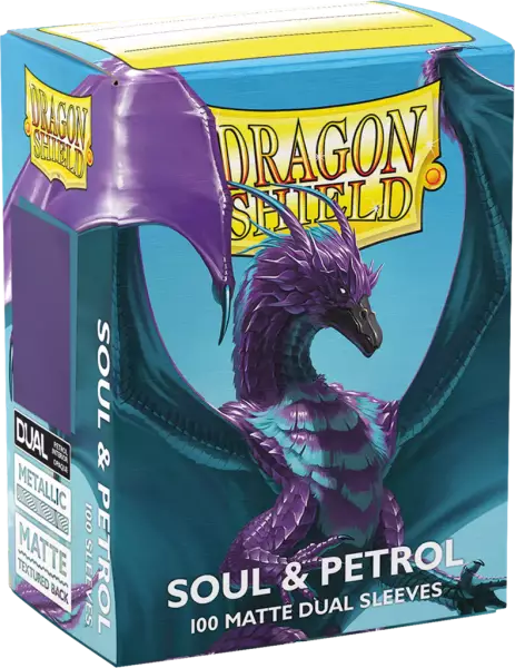 100 Dragon Shield Standard sleeves : Matte Soul & Petrol