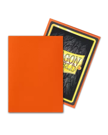 100 Dragon Shield Standard sleeves : Matte Tangerine