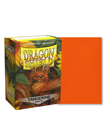 100 Dragon Shield Standard sleeves : Matte Tangerine