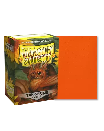 100 Dragon Shield Standard sleeves : Matte Tangerine