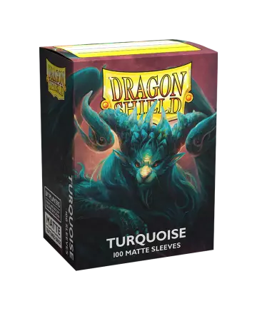 100 Dragon Shield Standard sleeves : Matte Turquoise