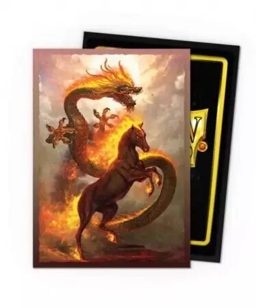 100 Matte Dual Art Sleeves - Fire Horse 2026 - Standard Size