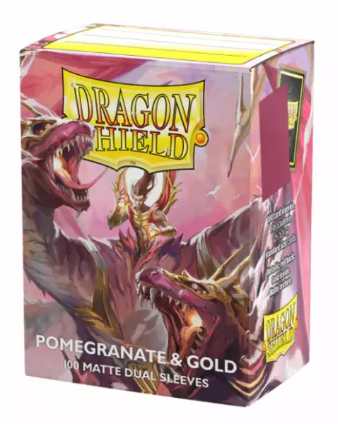 100 Matte Dual Brushed Sleeves - Anniversary Edition : Rose Gold - Dragon Shield Standard Size