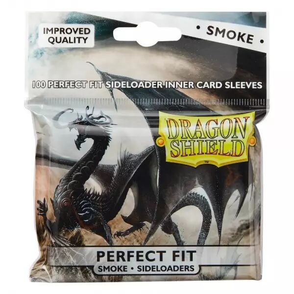 100 prot�ge-cartes Dragon Shield Perfect Fit - Standard Sideloading transparent/Fum�