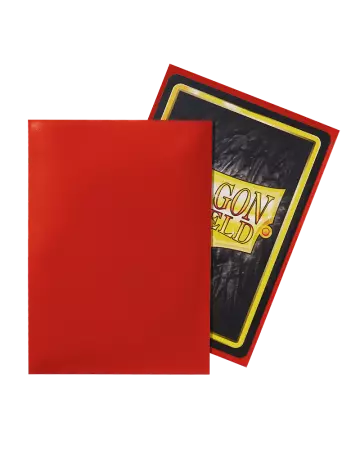 100 Sleeves Dragon Shield : Classic Crimson