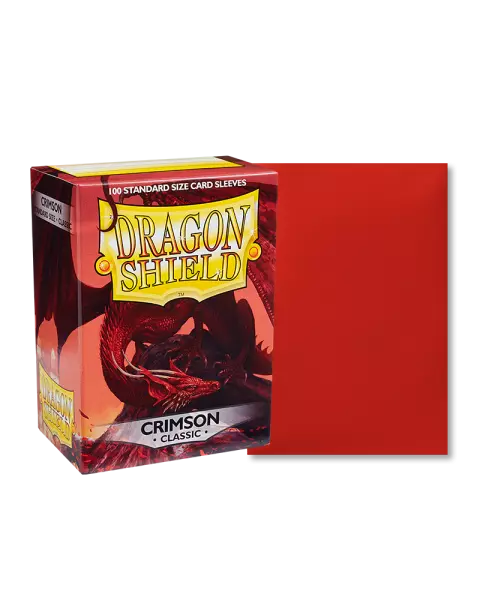 100 Sleeves Dragon Shield : Classic Crimson