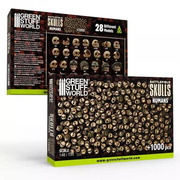 1000x Cr�nes Humains en r�sine 1:48-1:35 - Green Stuff World