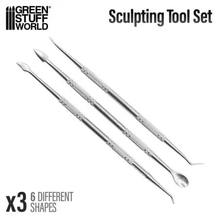3x outils de sculpture - Green Stuff World