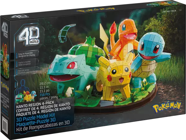 4D Build Pok�mon : Diorama R�gion Kanto - Spin Master