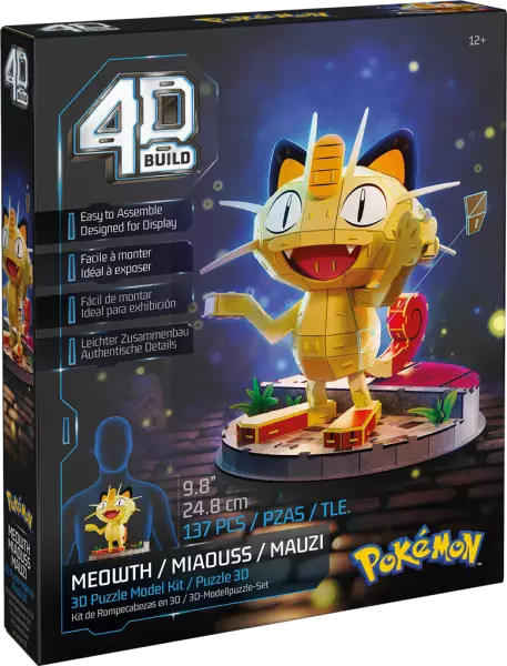 4D Build Pok�mon : Miaouss - Spin Master