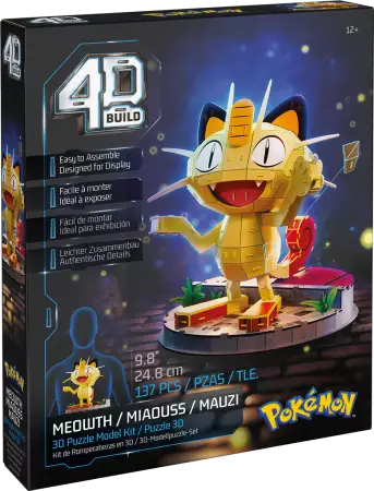 4D Build Pok&eacute;mon : Miaouss - Spin Master