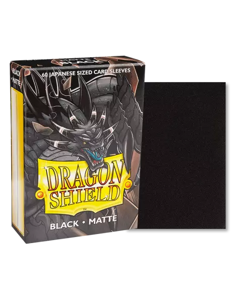 60 Dragon Shield Matte Japanese : Black