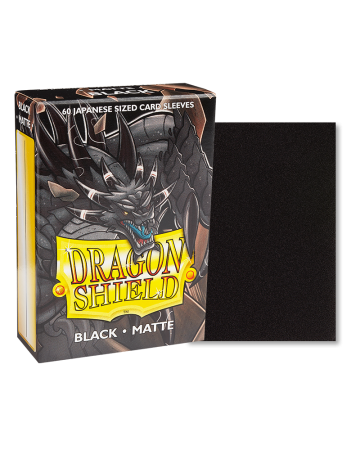 60 Dragon Shield Matte Japanese : Black