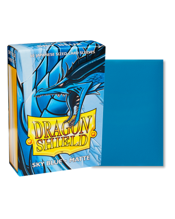 60 Dragon Shield Matte Japanese : Sleeves Sky Blue