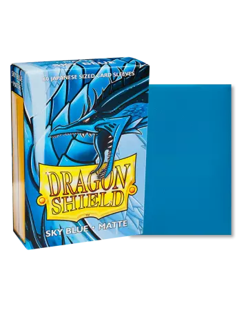 60 Dragon Shield Matte Japanese : Sleeves Sky Blue