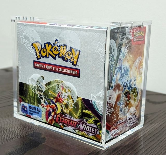 3x Pokemon Booster Acrylic Protection Box Case Protector Universal