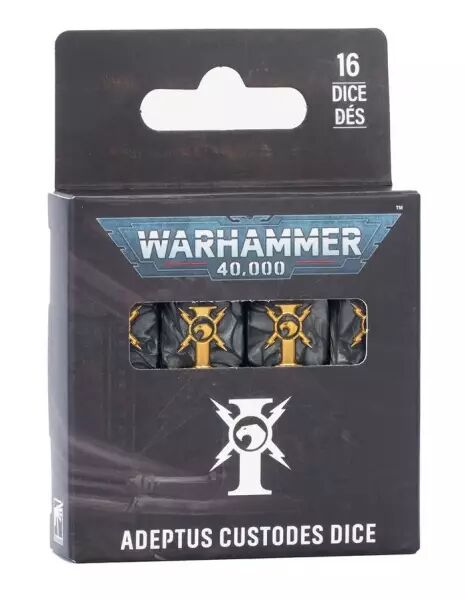 Adeptus Custodes : Set de d�s - Warhammer 40k
