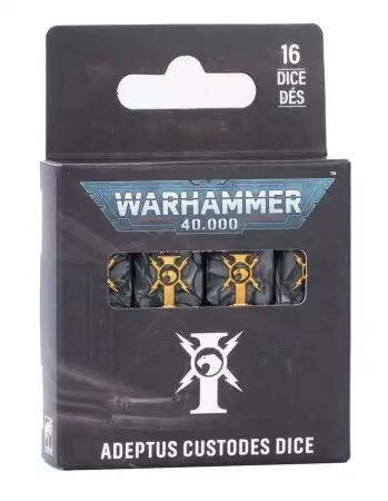 Adeptus Custodes : Set de d&eacute;s - Warhammer 40k