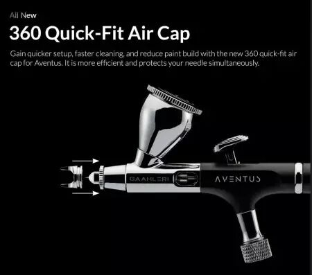 A&eacute;rographe Ace Series Aventus Black Aurora 0.2 & 0.4mm - Gaahleri