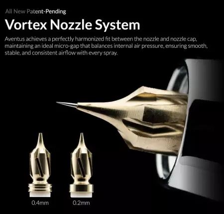 A&eacute;rographe Ace Series Aventus Black Aurora 0.2 & 0.4mm - Gaahleri