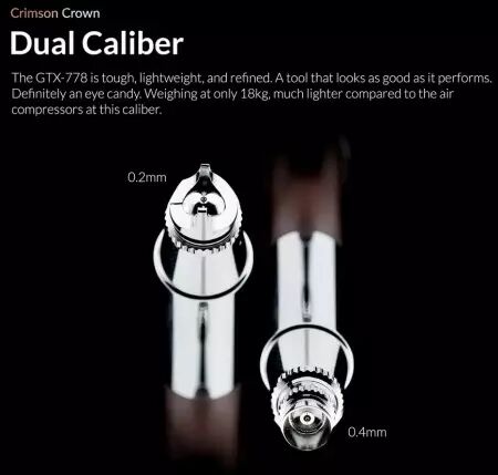A&eacute;rographe Ace Series Aventus Crimson Crown 0.2 & 0.4mm - Gaahleri